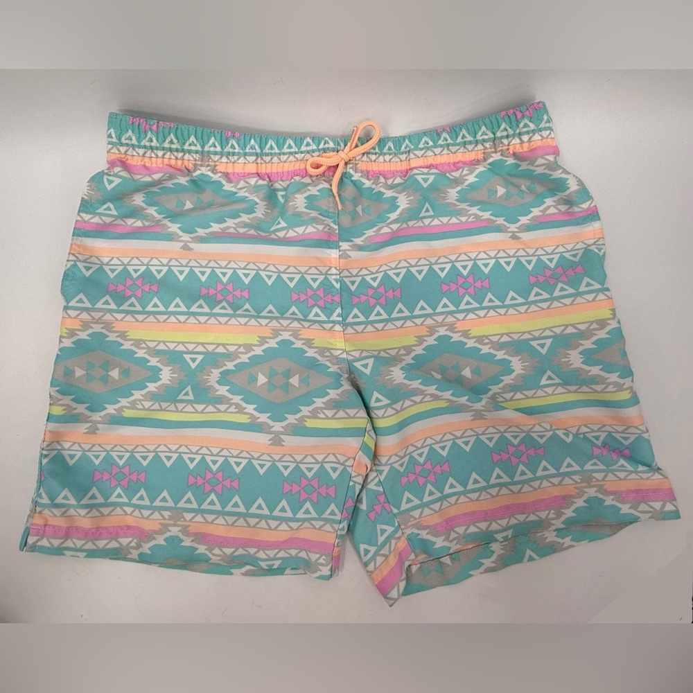 Chubbies Multicolor Aztec Print Mesh Lined Swimtrunk‎ Swim Size Small S